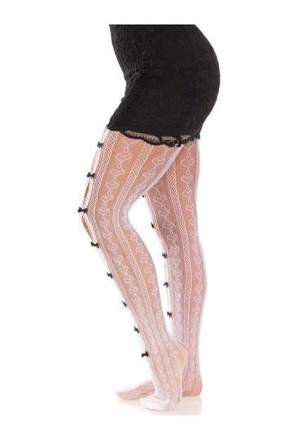 Leg Avenue Sweetheart Striped Tights in One Size 8