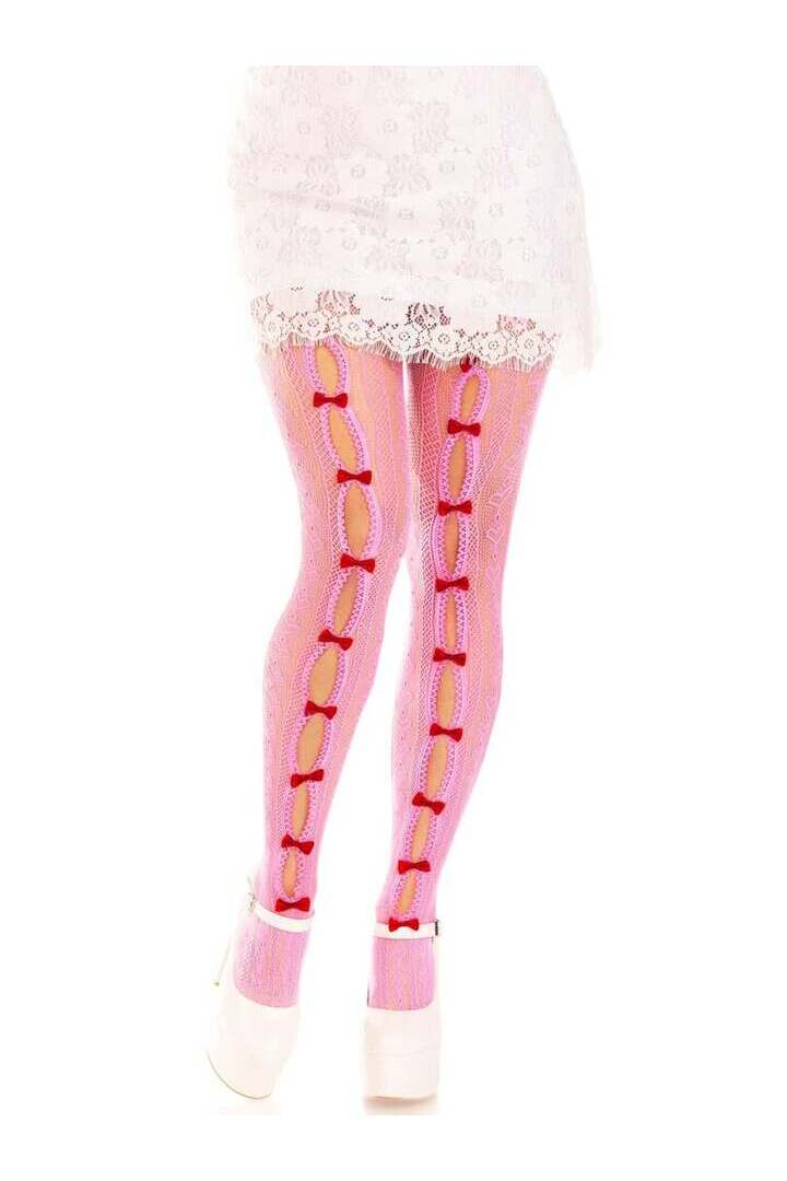 Leg Avenue Sweetheart Striped Tights in One Size 9