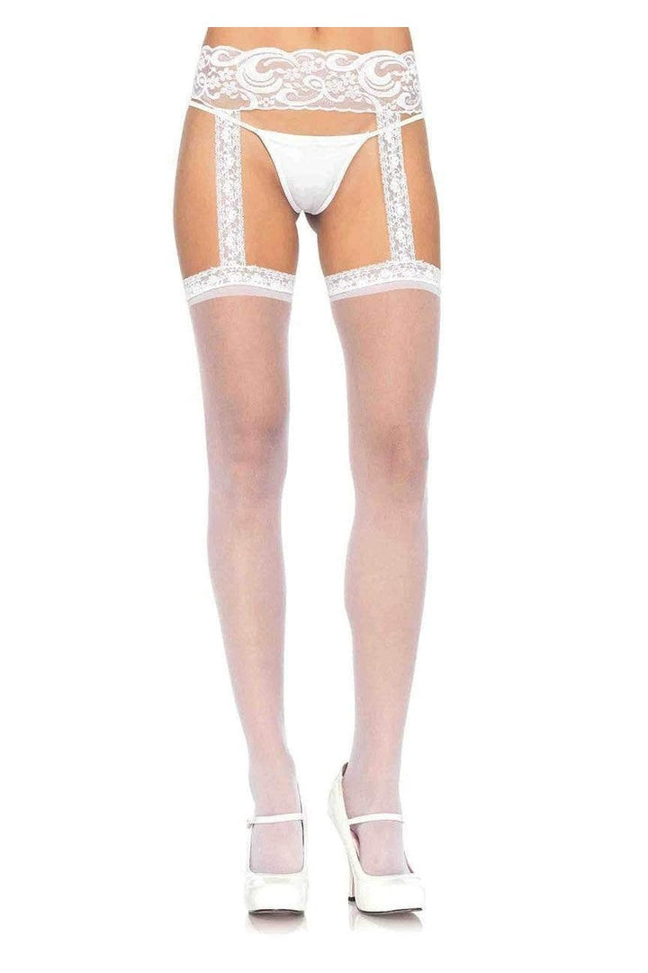 Leg Avenue Thea Garter Belt Thigh High in One Size  3