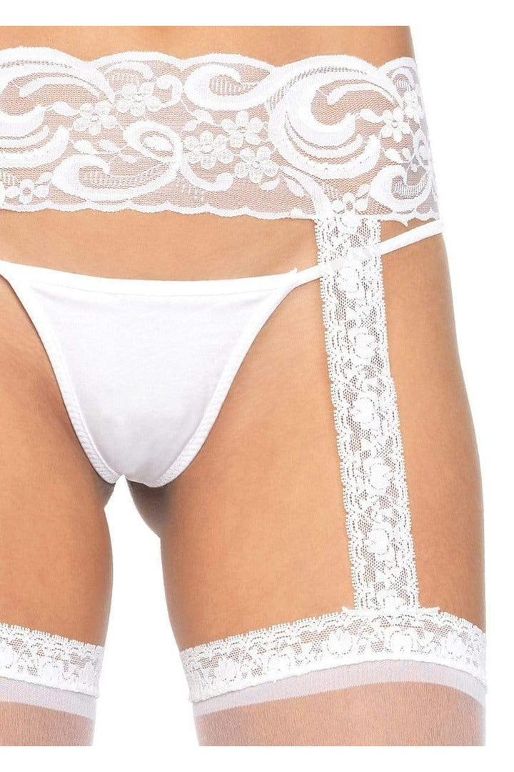 Leg Avenue Thea Garter Belt Thigh High in One Size  4