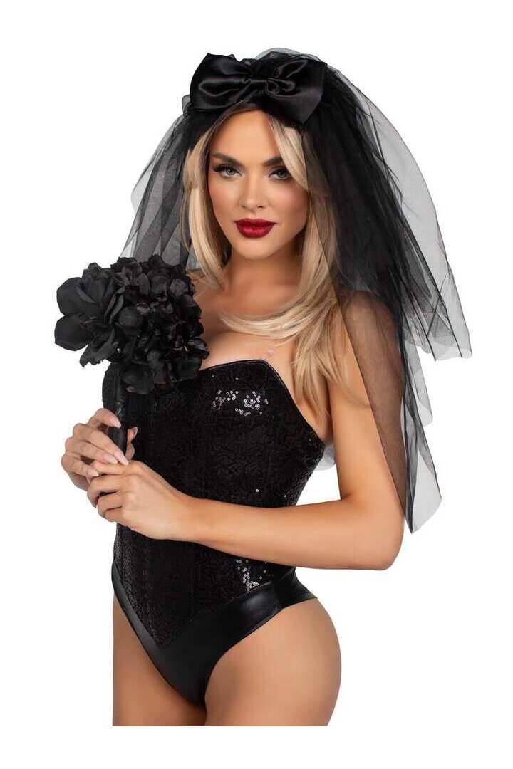 Leg Avenue Tiered Bridal Veil in One Size 3