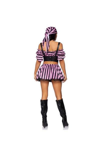 Leg Avenue Treasure Hunt Pirate Costume Pink/Black 5