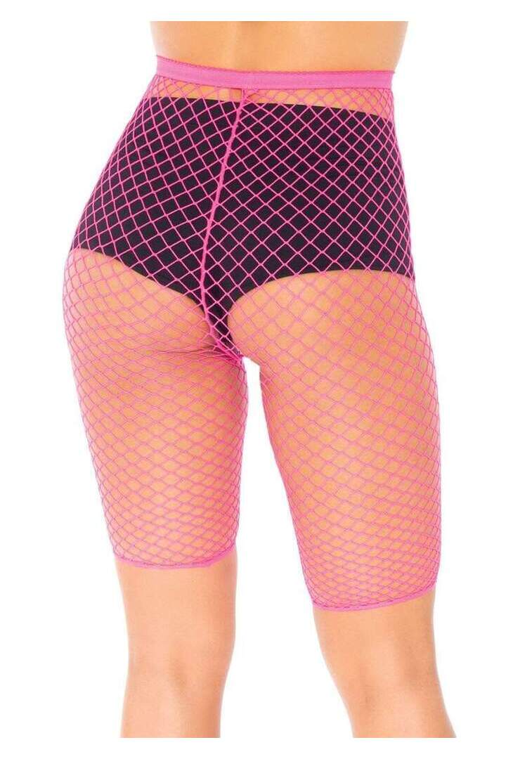Leg Avenue Troublemaker Fishnet Biker Shorts in One Size 5