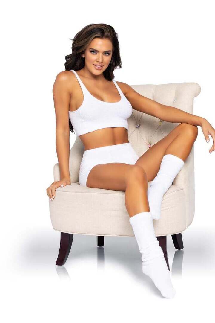 Leg Avenue Ultra-Soft Cozy Knit Lingerie Sleepwear 9