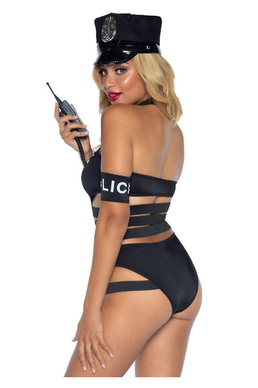 Leg Avenue Undercover Cop Costume Black 