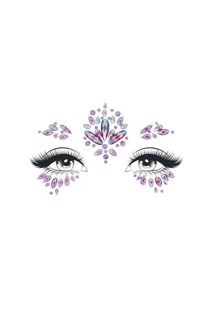 Leg Avenue Verity Face Jewels Sticker Purple in One Size 