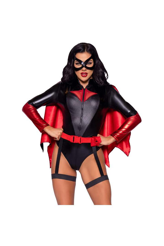 Leg Avenue Vigilante Vixen Costume Black/Red 