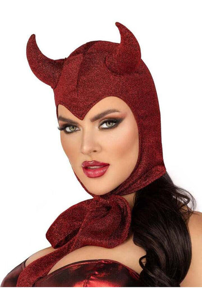 Leg Avenue Vintage Devil Bonnet Red in One Size 2