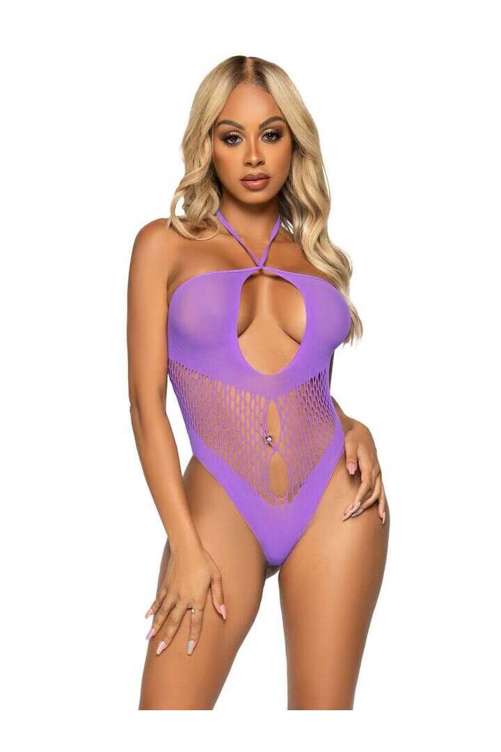 Leg Avenue Vivid Vibes Net Bodysuit in One Size 1