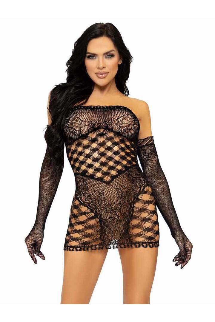 Leg Avenue Waiting Game Dress Set in One Size 3