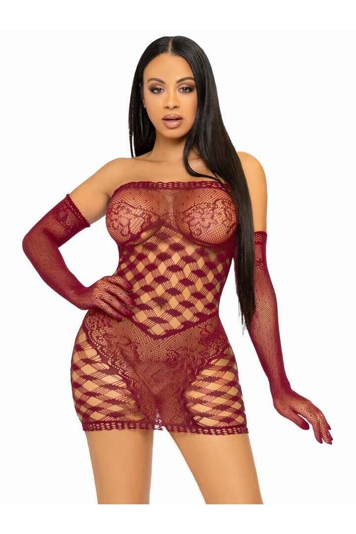 Leg Avenue Waiting Game Dress Set in One Size 9