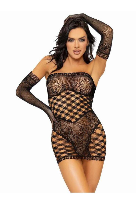 Leg Avenue Waiting Game Dress Set in One Size 