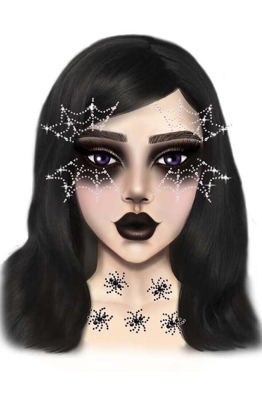 Leg Avenue Web Face Jewels Sticker Multicolor in One Size 