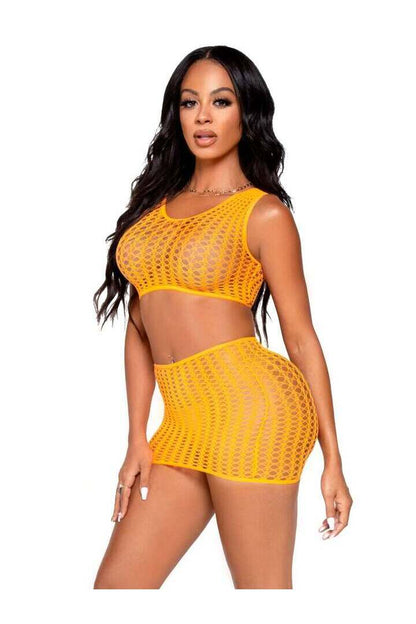 Leg Avenue Weekend Getaway Crop Top Set in One Size 13