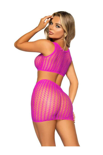 Leg Avenue Weekend Getaway Crop Top Set in One Size 2