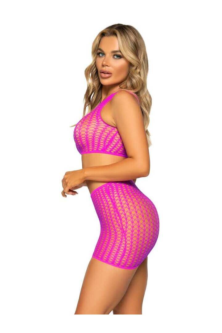 Leg Avenue Weekend Getaway Crop Top Set in One Size 3