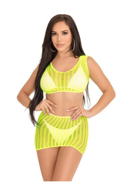 Leg Avenue Weekend Getaway Crop Top Set in One Size 7
