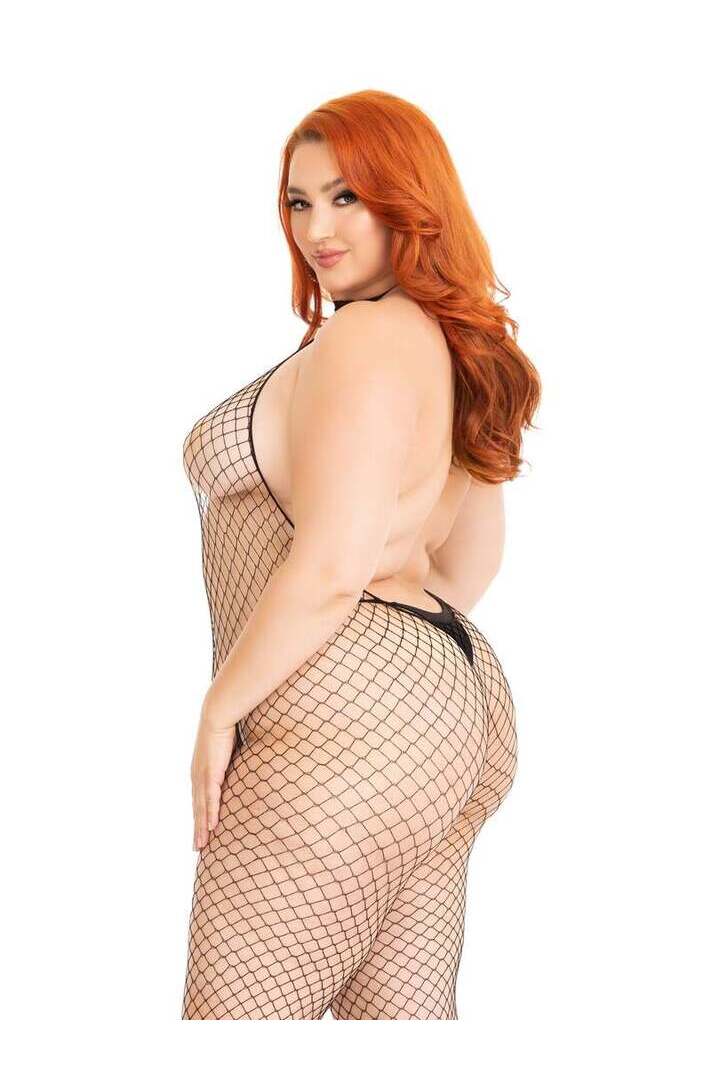 Leg Avenue What U Want Plus Bodystocking Black in 1X/2X 6