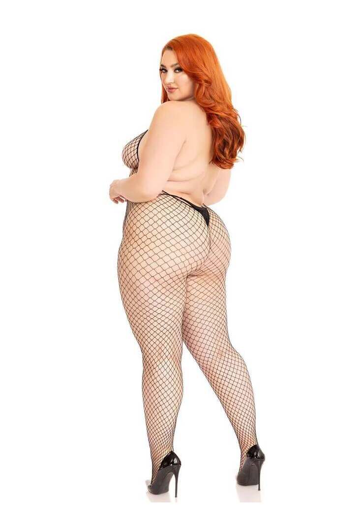 Leg Avenue What U Want Plus Bodystocking Black in 1X/2X 7