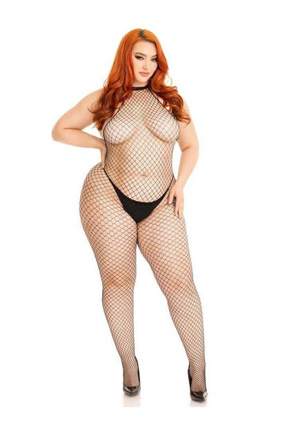 Leg Avenue What U Want Plus Bodystocking Black in 1X/2X 8