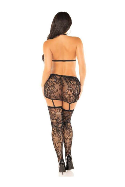 Leg Avenue Wild Nights Bra and Skirt Set in One Size 5