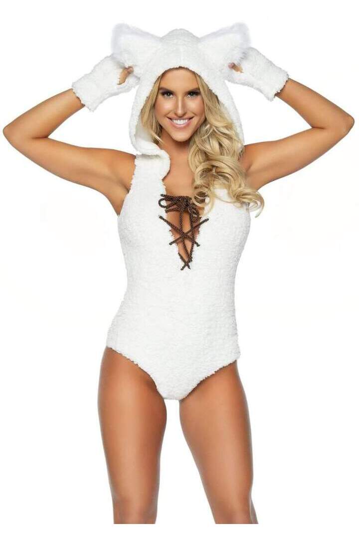 Leg Avenue Wild Thang Costume in White 2