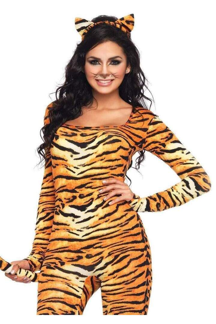 Leg Avenue Wild Tigress Costume in Orange/Black 