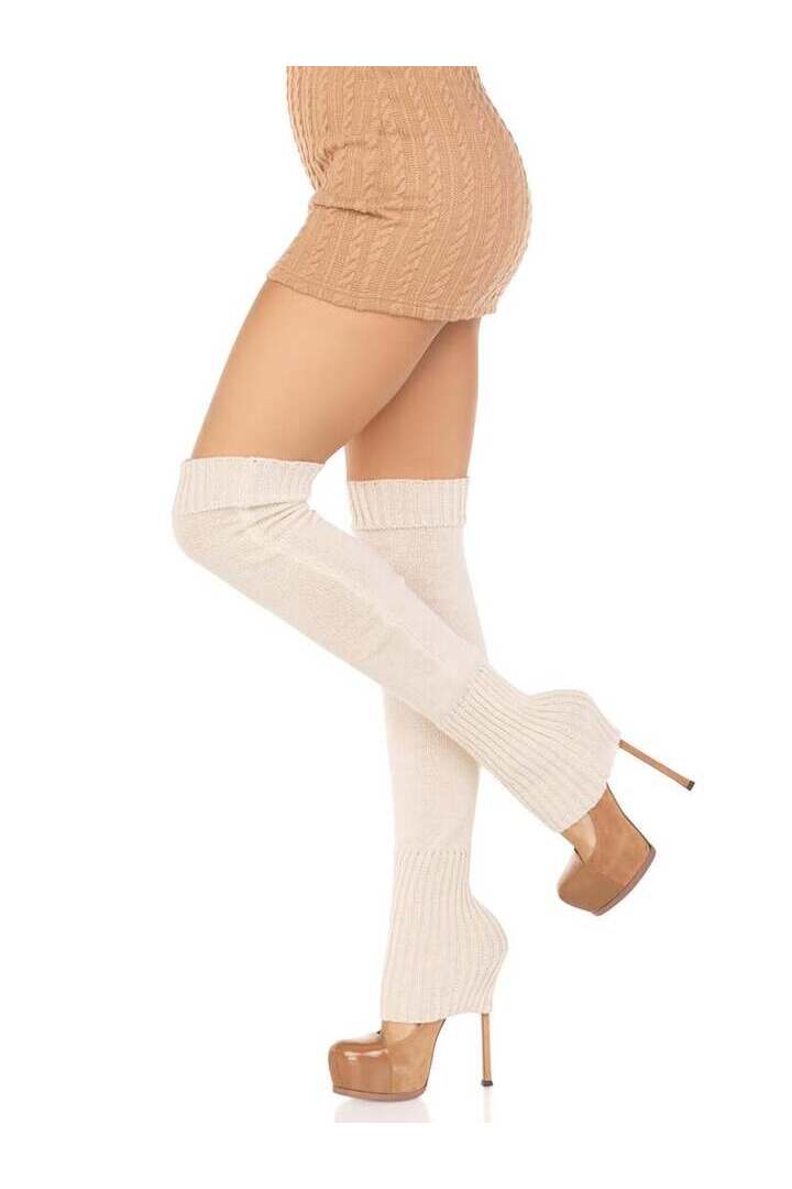 Leg Avenue Willa Knit Leg Warmers in One Size 4