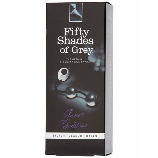 Lovehoney Fifty Shades of Grey Inner Goddess Silver Metal Pleasure Balls 