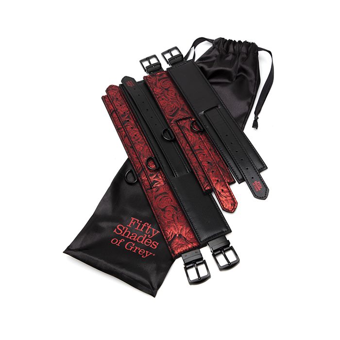 Lovehoney Fifty Shades of Grey Sweet Anticipation Under Mattress Restraint Set 3