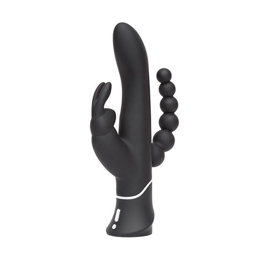 Lovehoney Happy Rabbit Triple Curve - Black 1