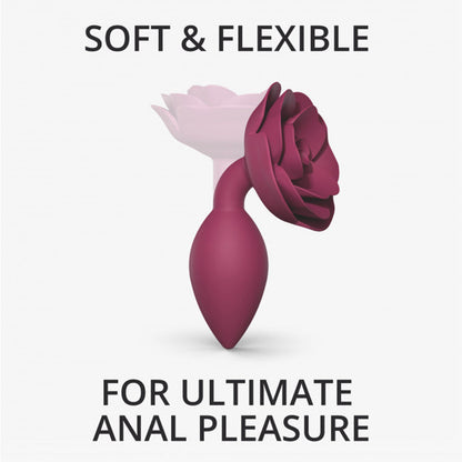 Lovely Planet Love to Love Open Roses Silicone Anal Plug Plum Star M 1