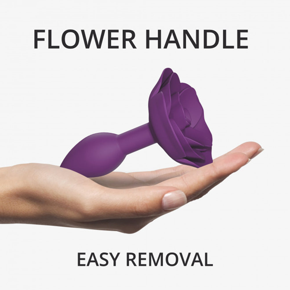 Lovely Planet Love to Love Open Roses Silicone Anal Plug Purple Rain S 2
