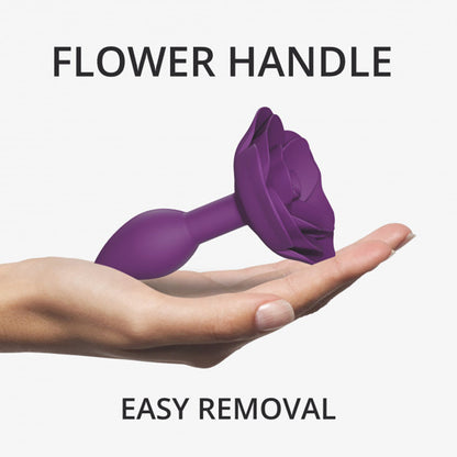 Lovely Planet Love to Love Open Roses Silicone Anal Plug Purple Rain S 2