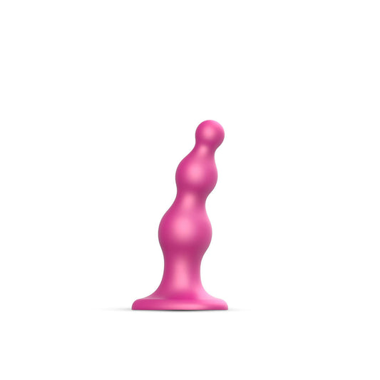 Lovely Planet Strap-On-Me Dildo Plug Beads Raspberry 1
