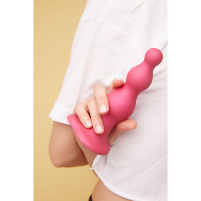 Lovely Planet Strap-On-Me Dildo Plug Beads Raspberry 3