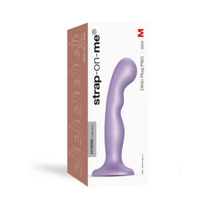 Lovely Planet Strap-On-Me Hybrid Collection Silicone Dildo Plug P&G Metallic Lilac 1