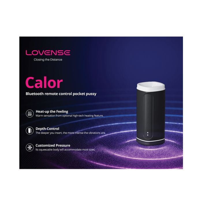 Lovense Calor Compact Heating Masturbator - Black 5