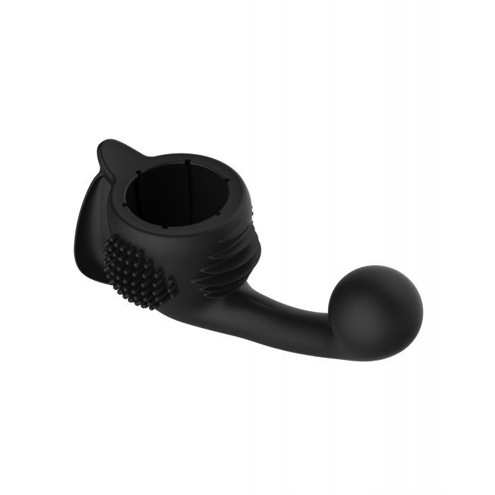 Lovense Domi Flexible Rechargeable Mini Wand Female Attachment - Black 3