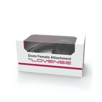 Lovense Domi Flexible Rechargeable Mini Wand Female Attachment - Black 