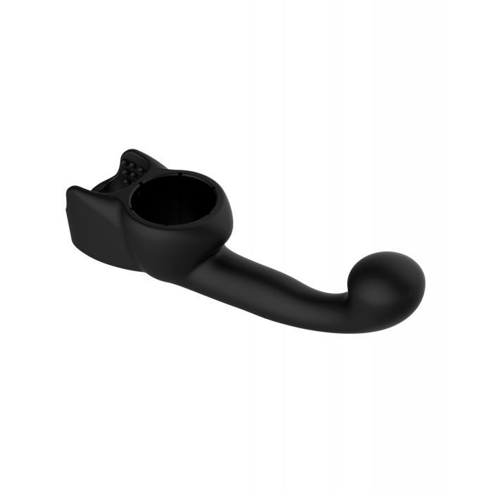 Lovense Domi Flexible Rechargeable Mini Wand Male Attachment - Black 3