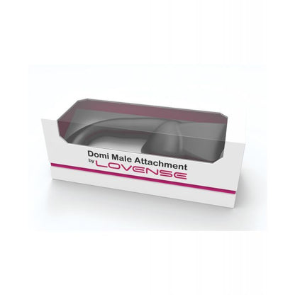 Lovense Domi Flexible Rechargeable Mini Wand Male Attachment - Black 