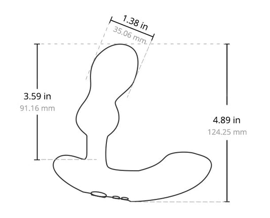 Lovense Edge 2 Flexible Prostate Massager - Black 1