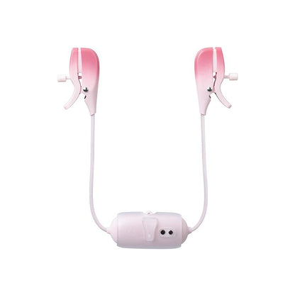 Lovense Gemini Vibrating Nipple Clamps - Pink 2