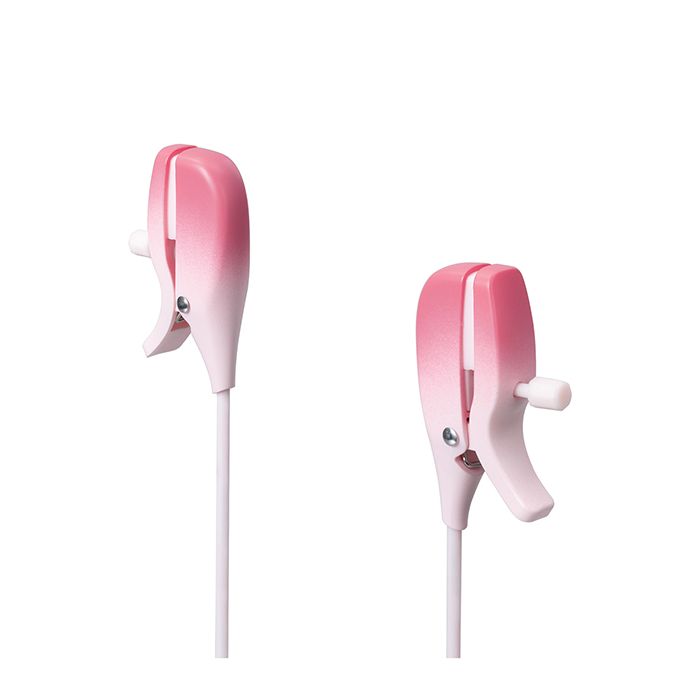 Lovense Gemini Vibrating Nipple Clamps - Pink 3