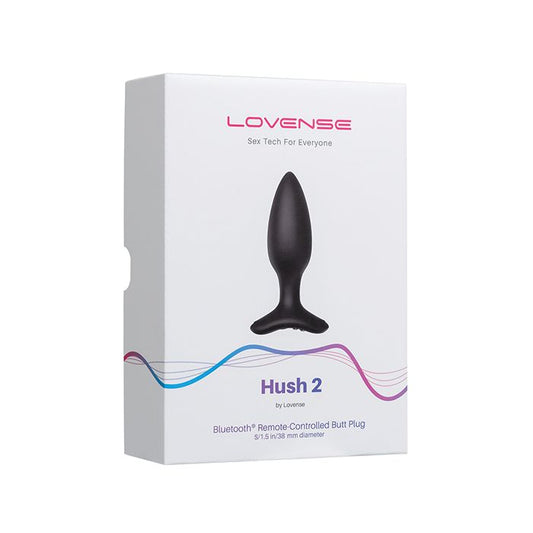 Lovense Hush 2 1.5" Butt Plug - Black 