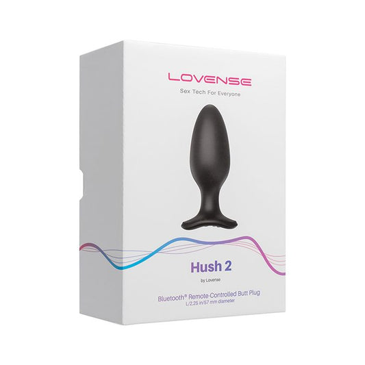 Lovense Hush 2 2.25" Butt Plug - Black 