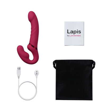 Lovense Lapis Vibrating Strapless Strap On - Pink 2