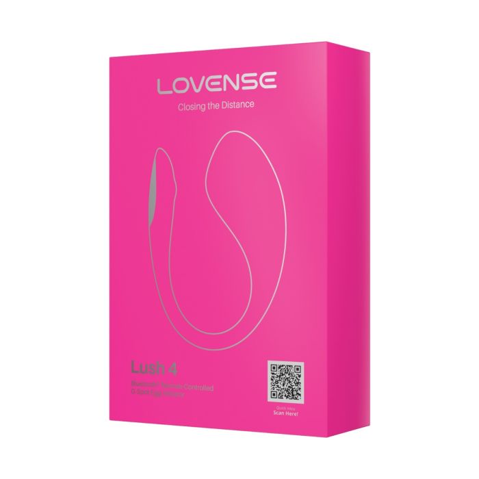 Lovense Lush 4.0 Bluetooth G-Spot Egg Camming Vibrator - Pink 