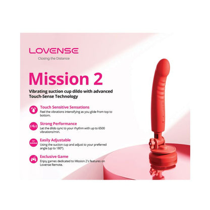 Lovense Mission 2 Touch-Sensitive Tech - Red 2